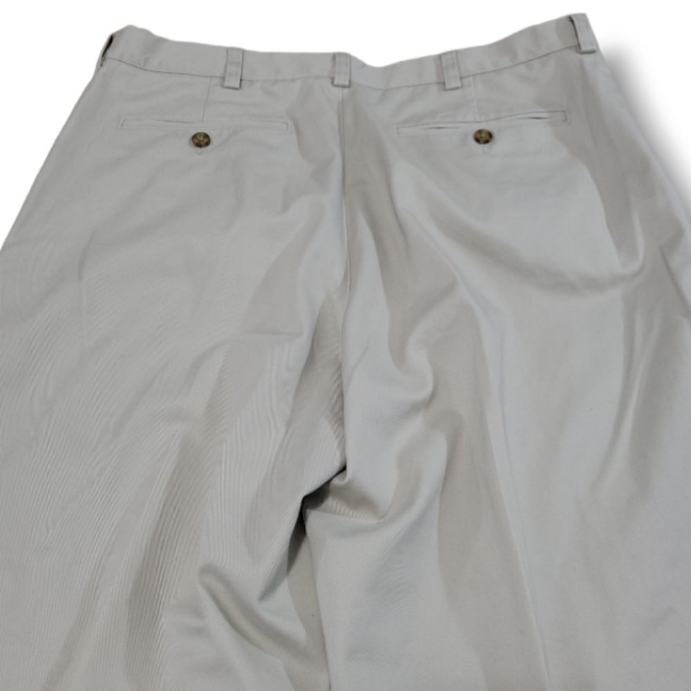 L.L. Bean Pants Size 35 W35"xL34" Mens L.L. Bean Comfort Waist Pants Chino Pants - Picture 5 of 8